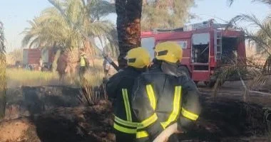 نجاح فرق الإطفاء في السيطرة على حريق قرية القصر بالداخلة وتفاصيل جهود الإخماد والتبريد الفعالة